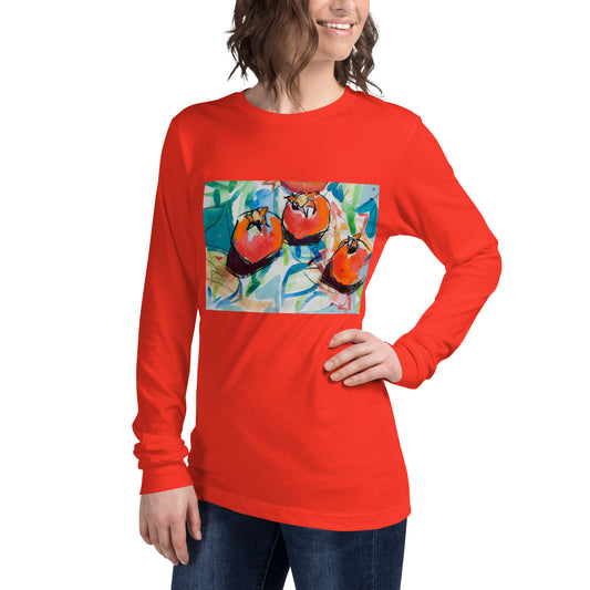 Three Pomegranates Unisex Long Sleeve Tee