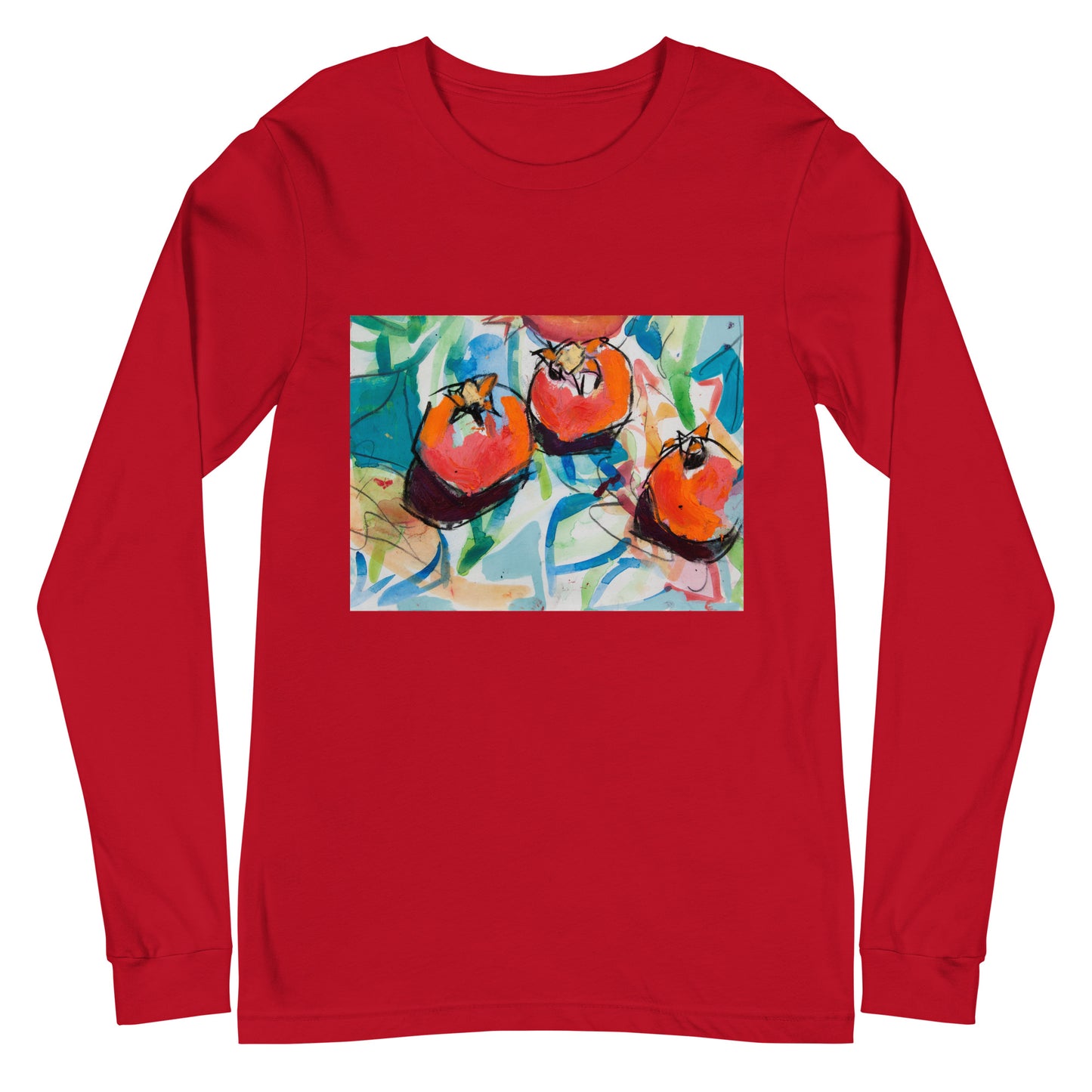 Three Pomegranates Unisex Long Sleeve Tee