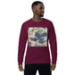 Wood Ducks Unisex organic raglan sweatshirt