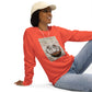 Gator Head Unisex organic raglan sweatshirt