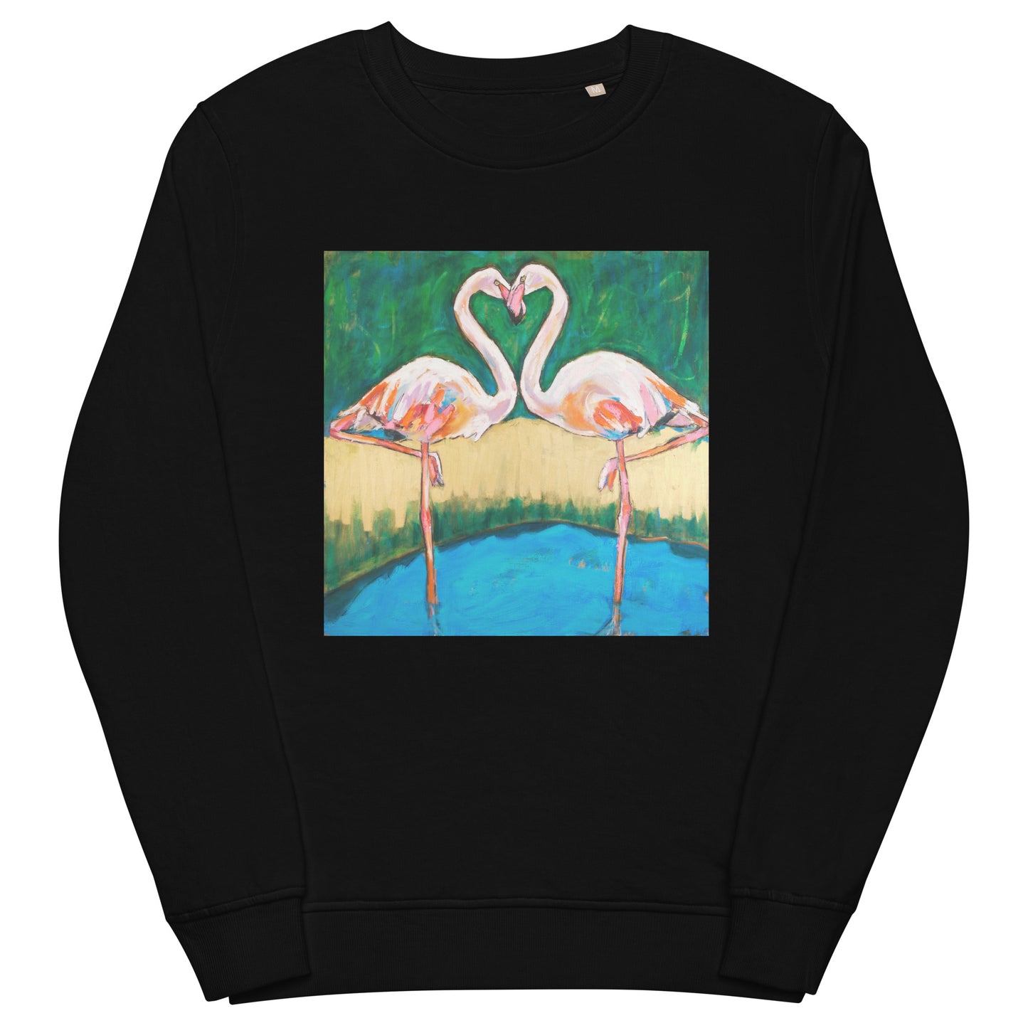 Flamingo Oasis Unisex organic sweatshirt