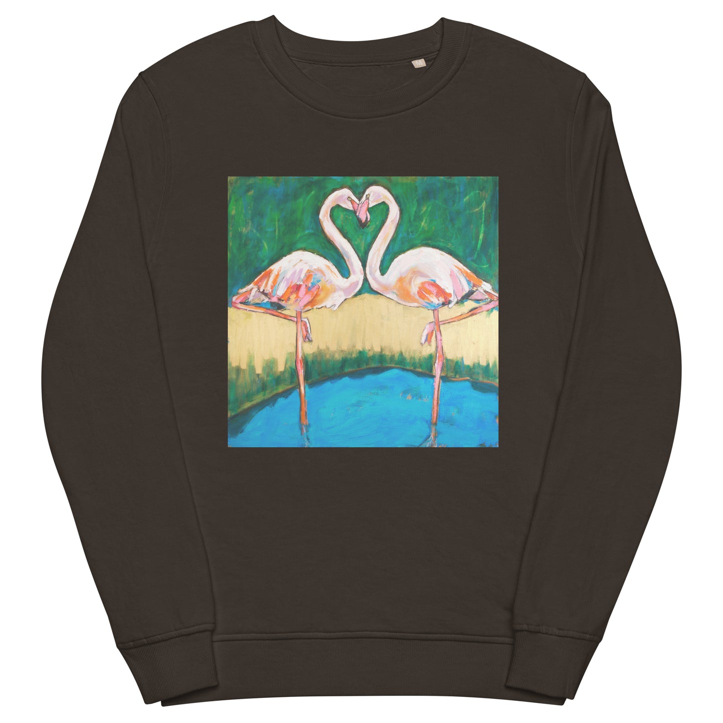 Flamingo Oasis Unisex organic sweatshirt