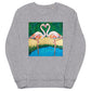 Flamingo Oasis Unisex organic sweatshirt