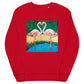 Flamingo Oasis Unisex organic sweatshirt