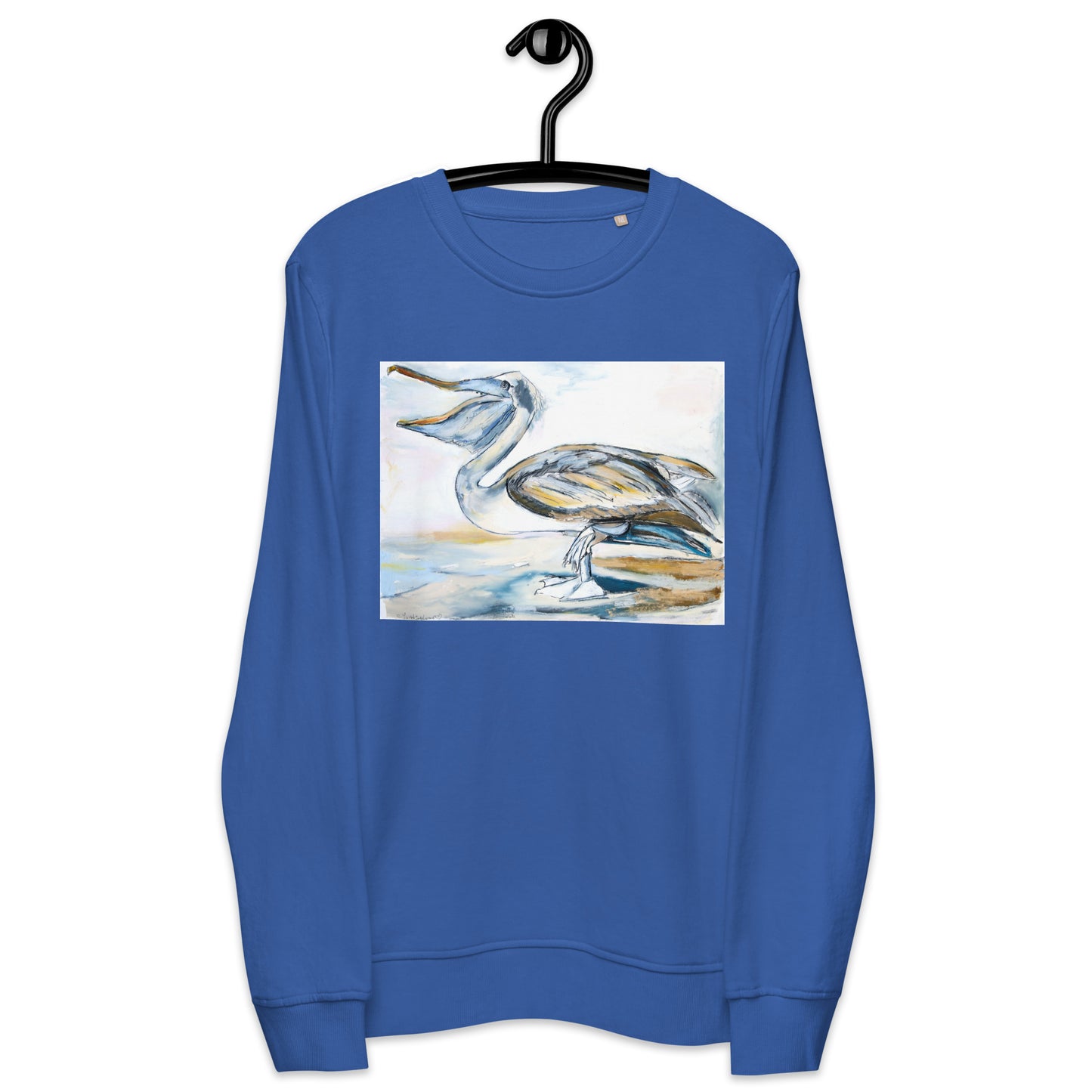 Brown Pelican on the Shore Unisex organic sweatshirt