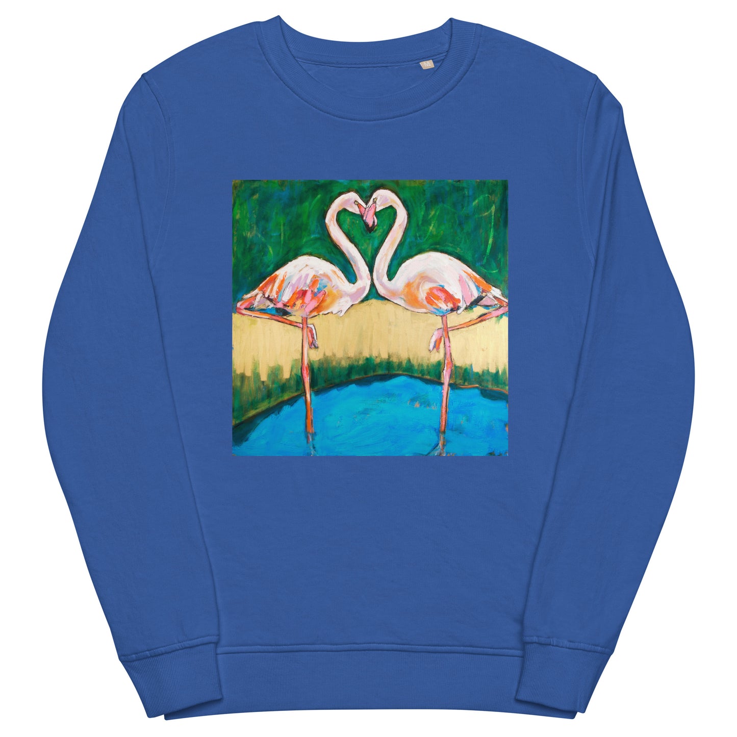 Flamingo Oasis Unisex organic sweatshirt