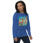 Hummingbirds and Hibiscus Unisex organic sweatshirt