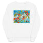 Hummingbirds and Hibiscus Unisex organic sweatshirt