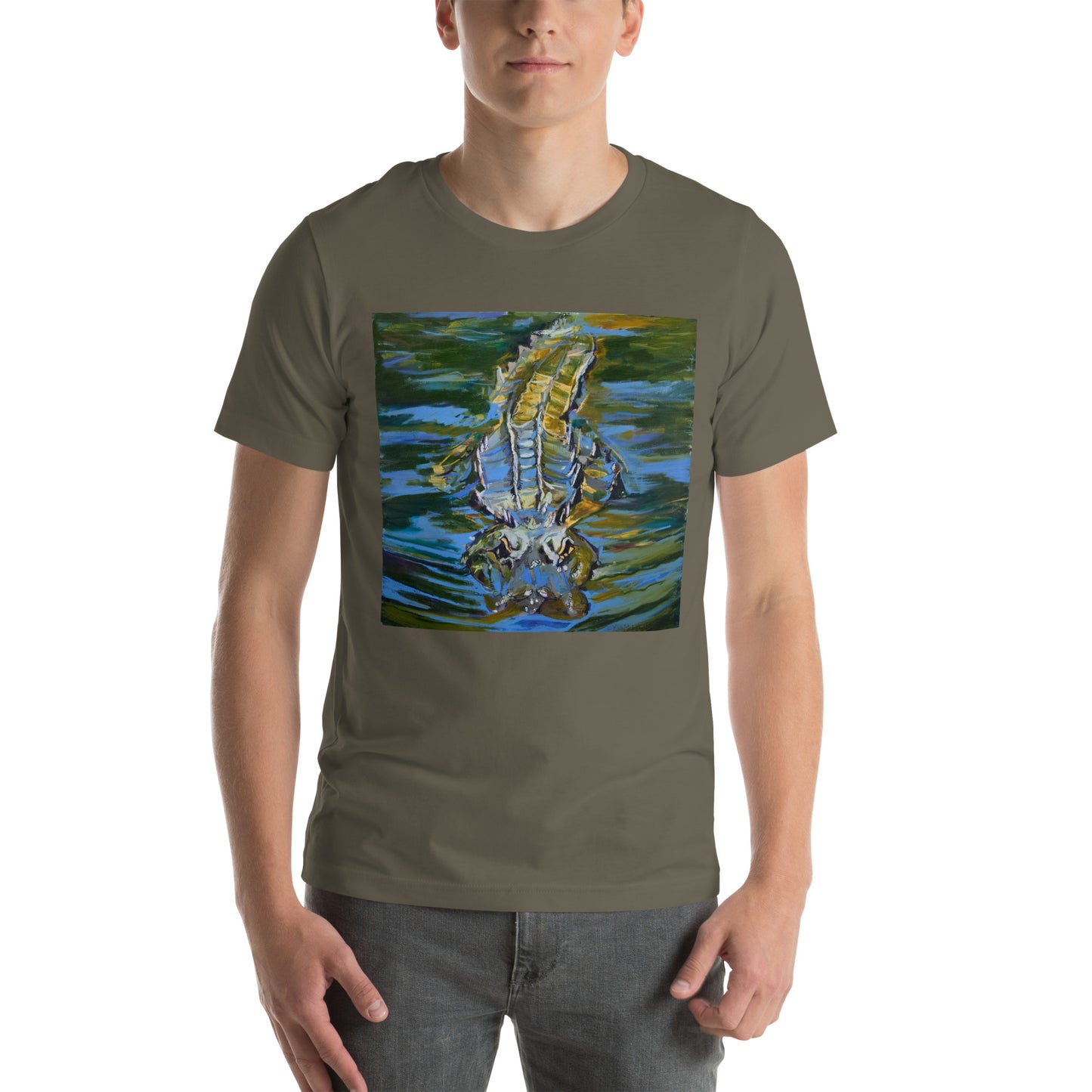 Gator Under Water Unisex t-shirt