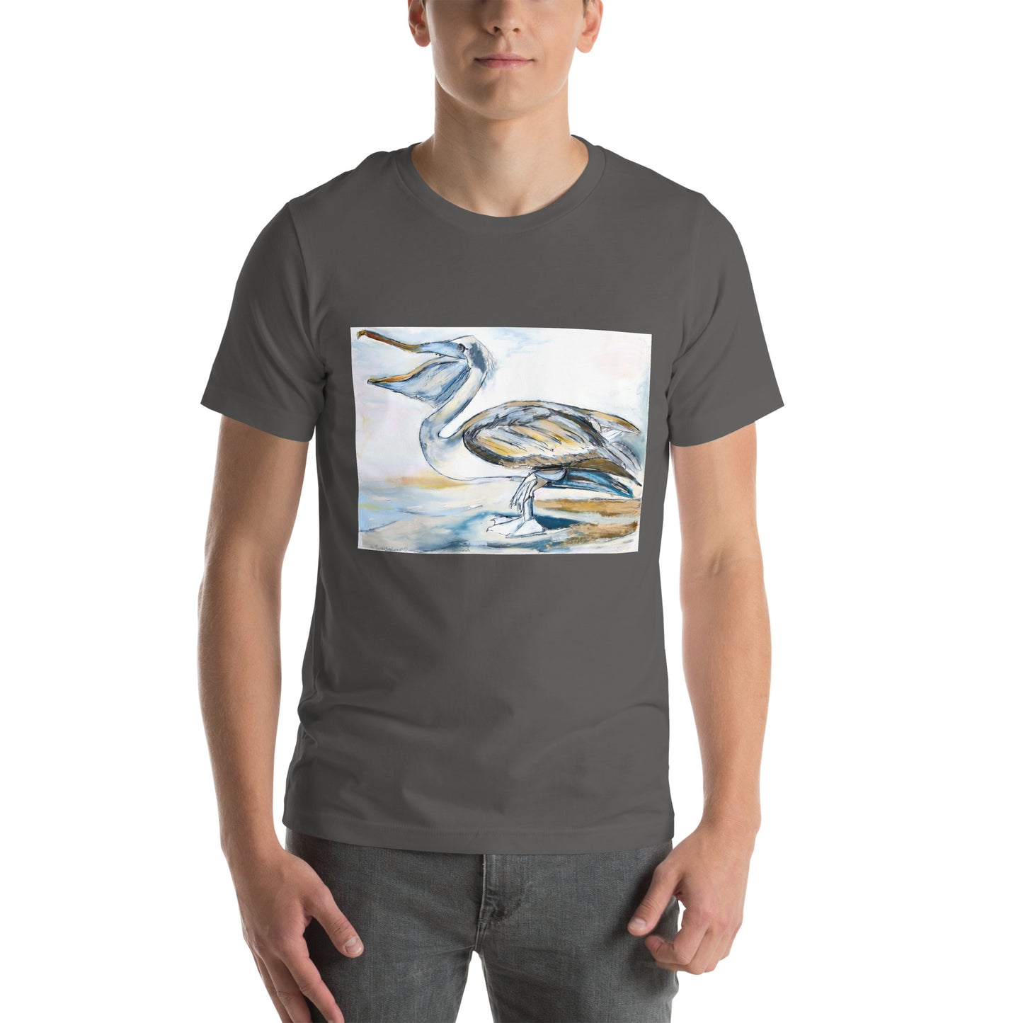 Brown Pelican Unisex t-shirt