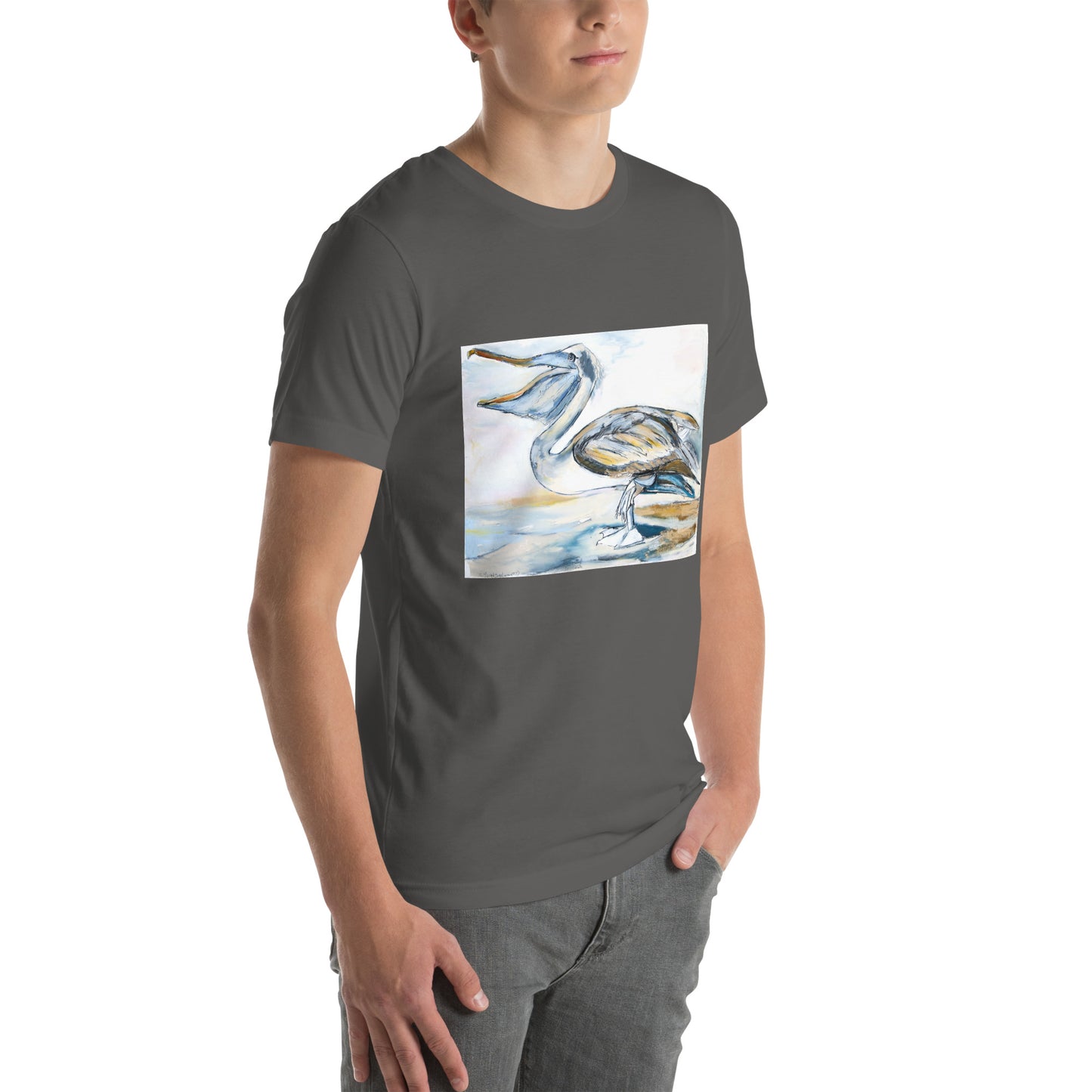 Brown Pelican Unisex t-shirt