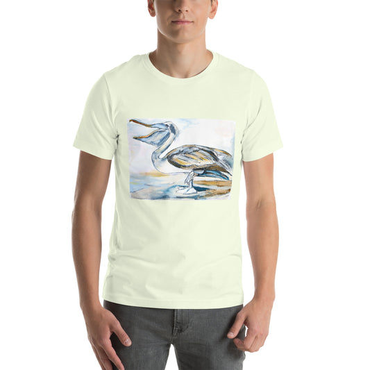 Brown Pelican Unisex t-shirt