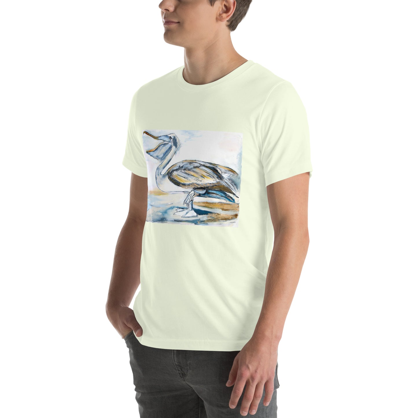 Brown Pelican Unisex t-shirt