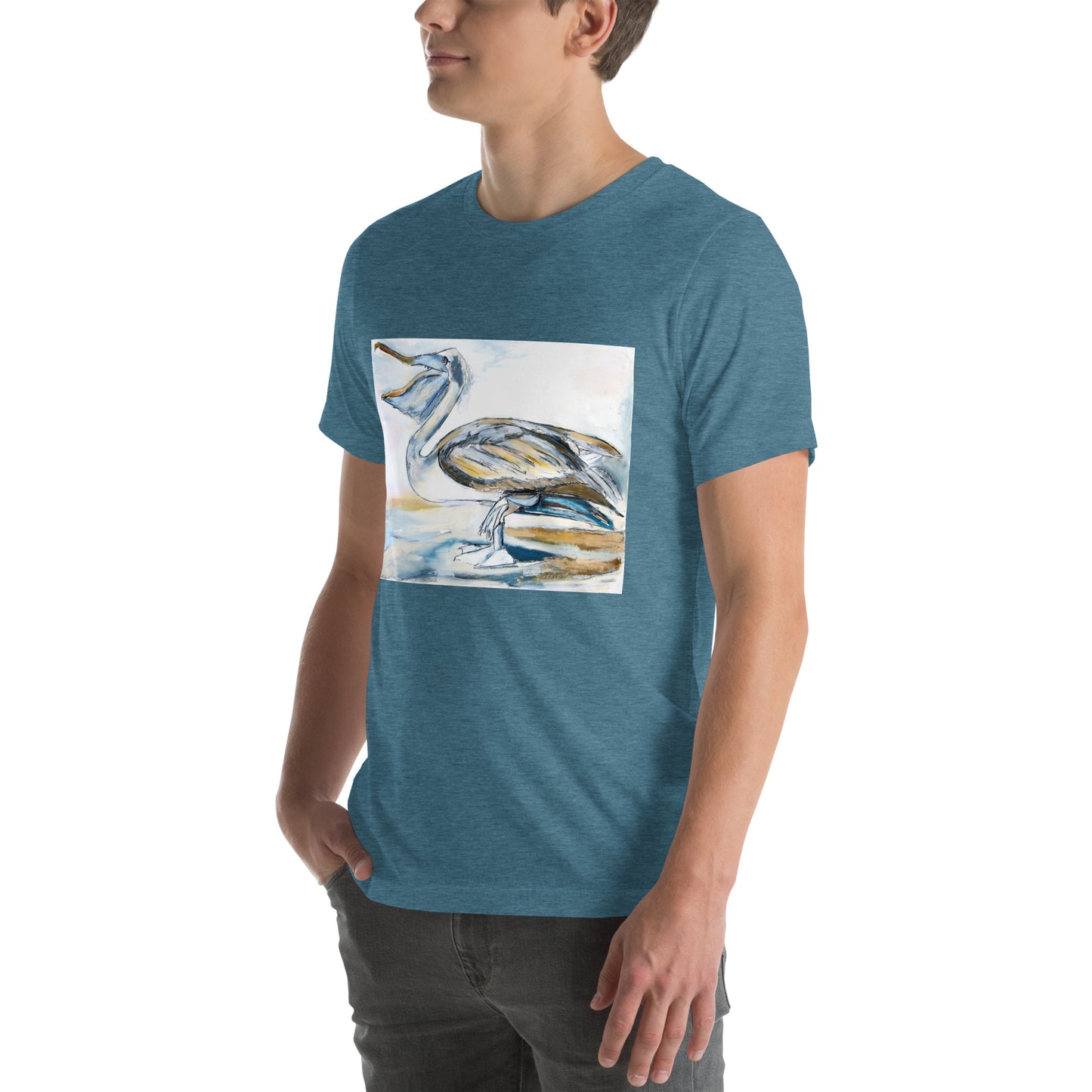 Brown Pelican Unisex t-shirt