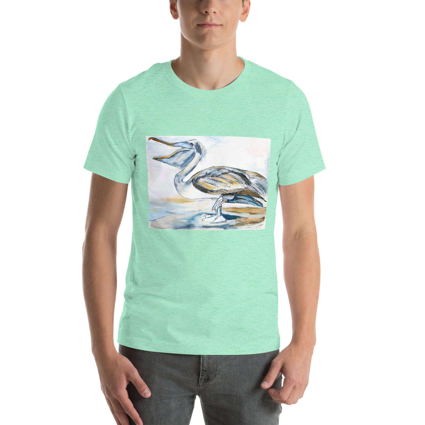 Brown Pelican Unisex t-shirt