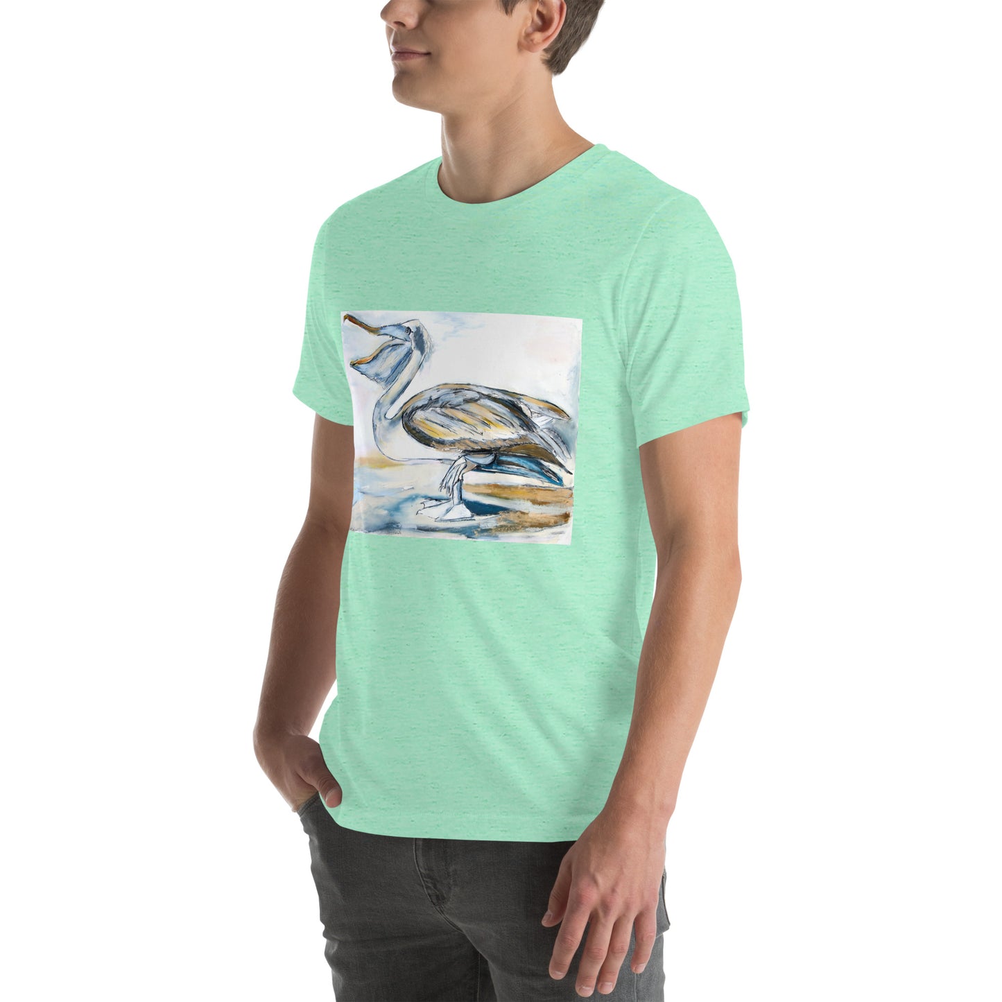 Brown Pelican Unisex t-shirt