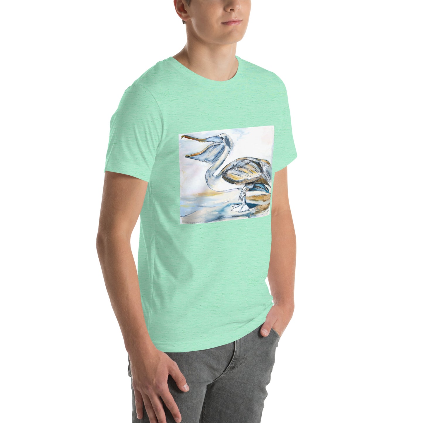 Brown Pelican Unisex t-shirt