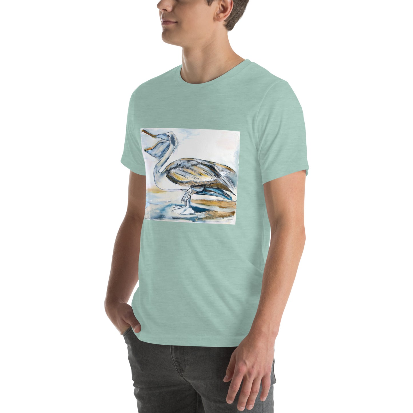 Brown Pelican Unisex t-shirt