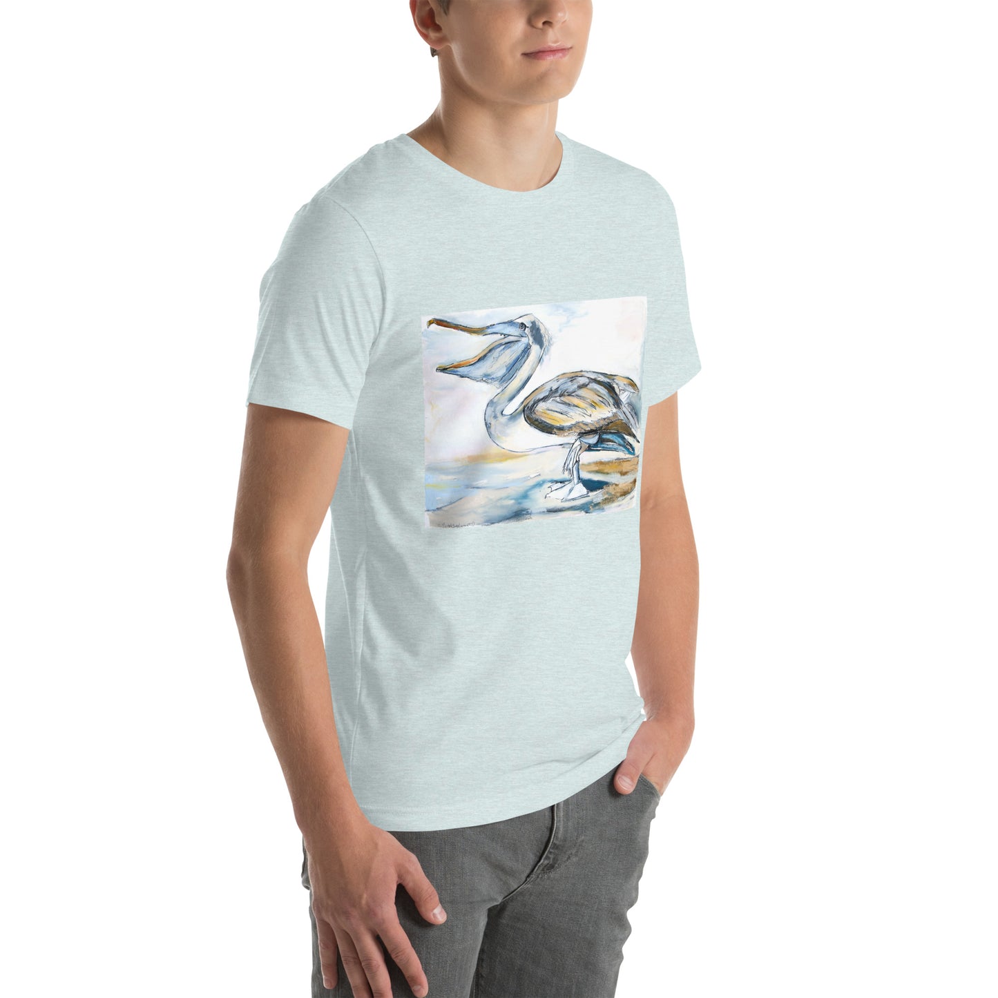 Brown Pelican Unisex t-shirt