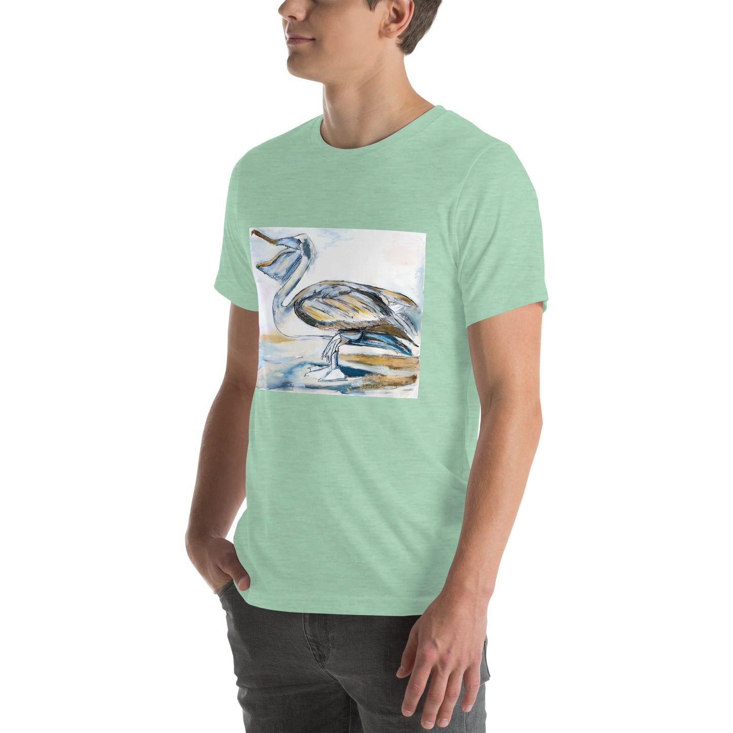 Brown Pelican Unisex t-shirt