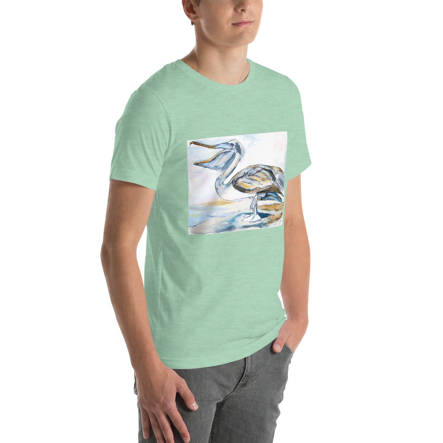 Brown Pelican Unisex t-shirt