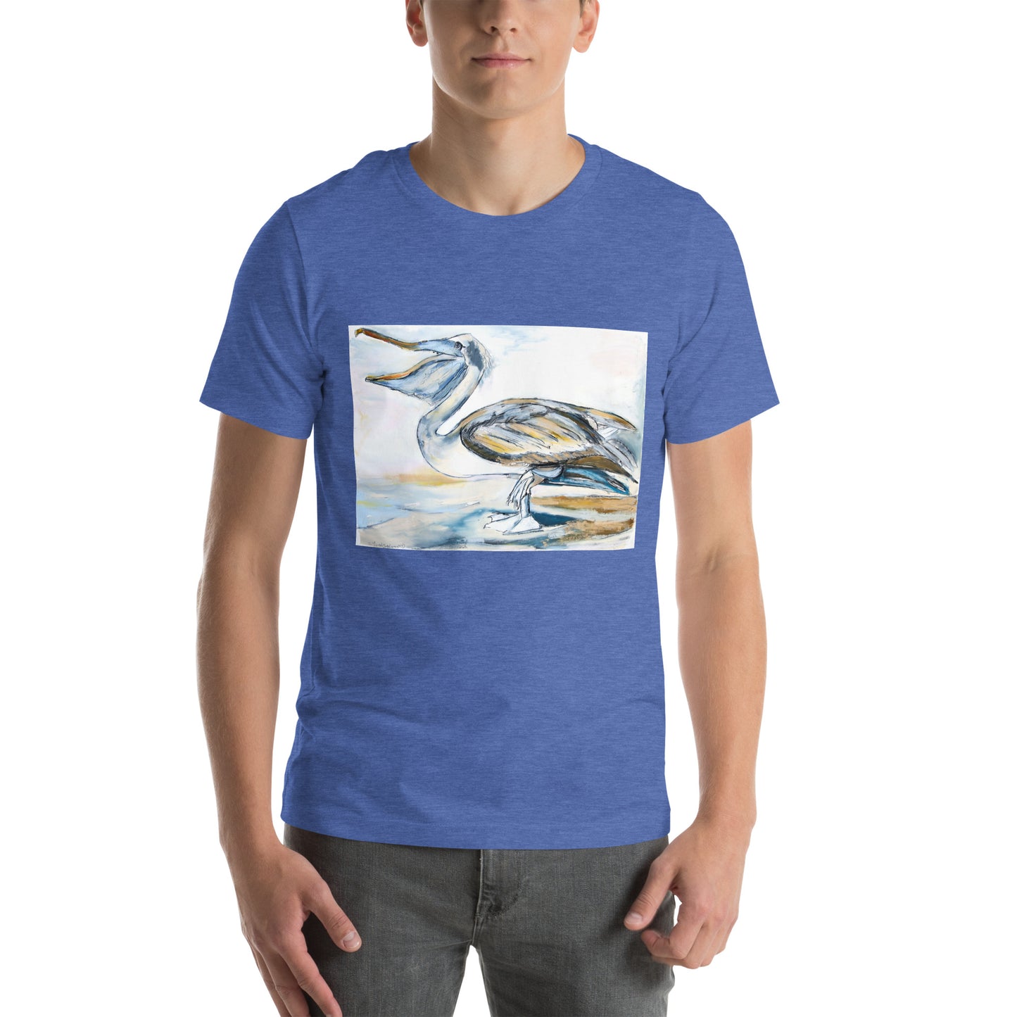 Brown Pelican Unisex t-shirt