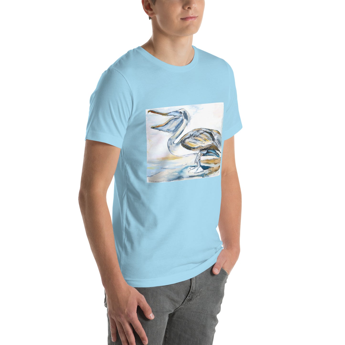 Brown Pelican Unisex t-shirt