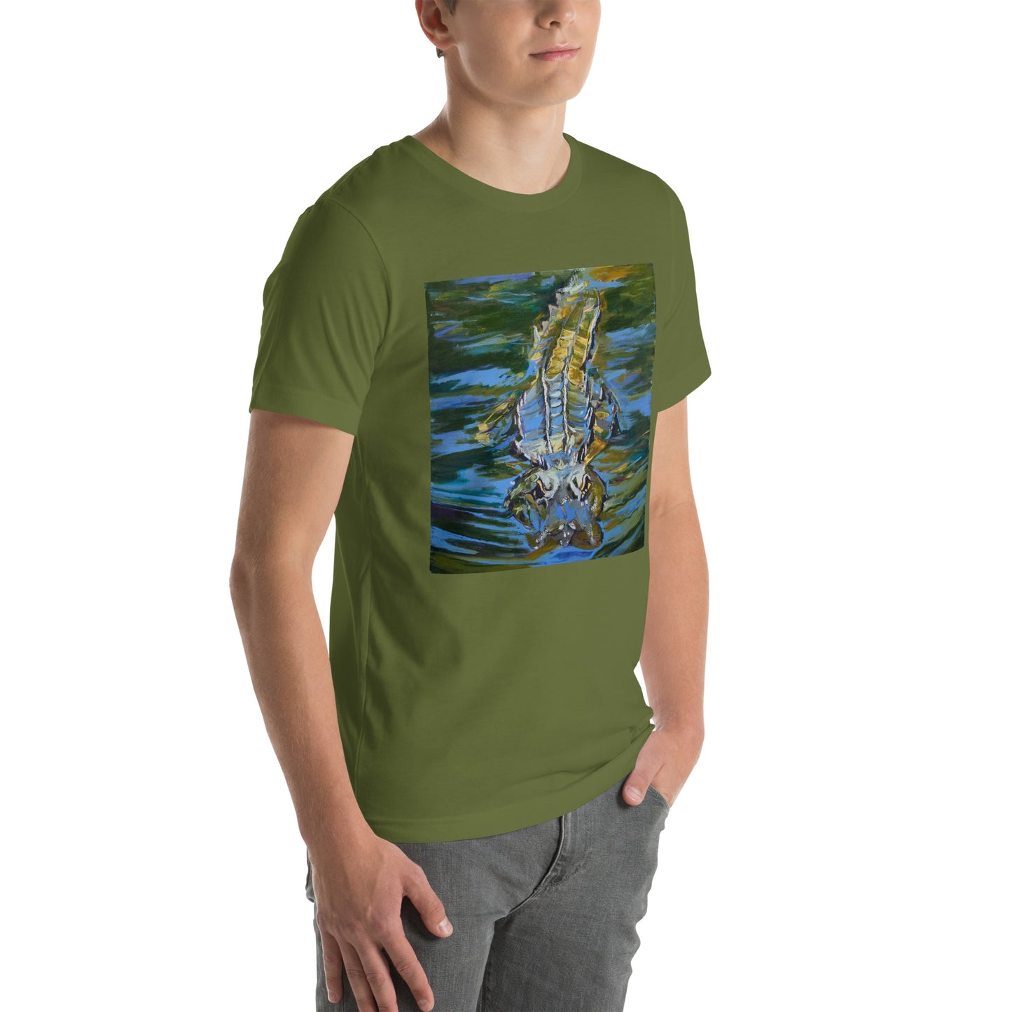 Gator Under Water Unisex t-shirt