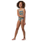 Gator in Wildflowers All-Over Print Kids Swimsuit