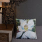 Magnolia with Wallpaper Pattern Premium Pillow