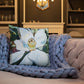 Magnolia with Wallpaper Pattern Premium Pillow