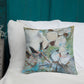 Square Vintage Cotton Collage III Premium Pillow