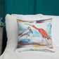 Scarlet Ibis and Friend Premium Pillow