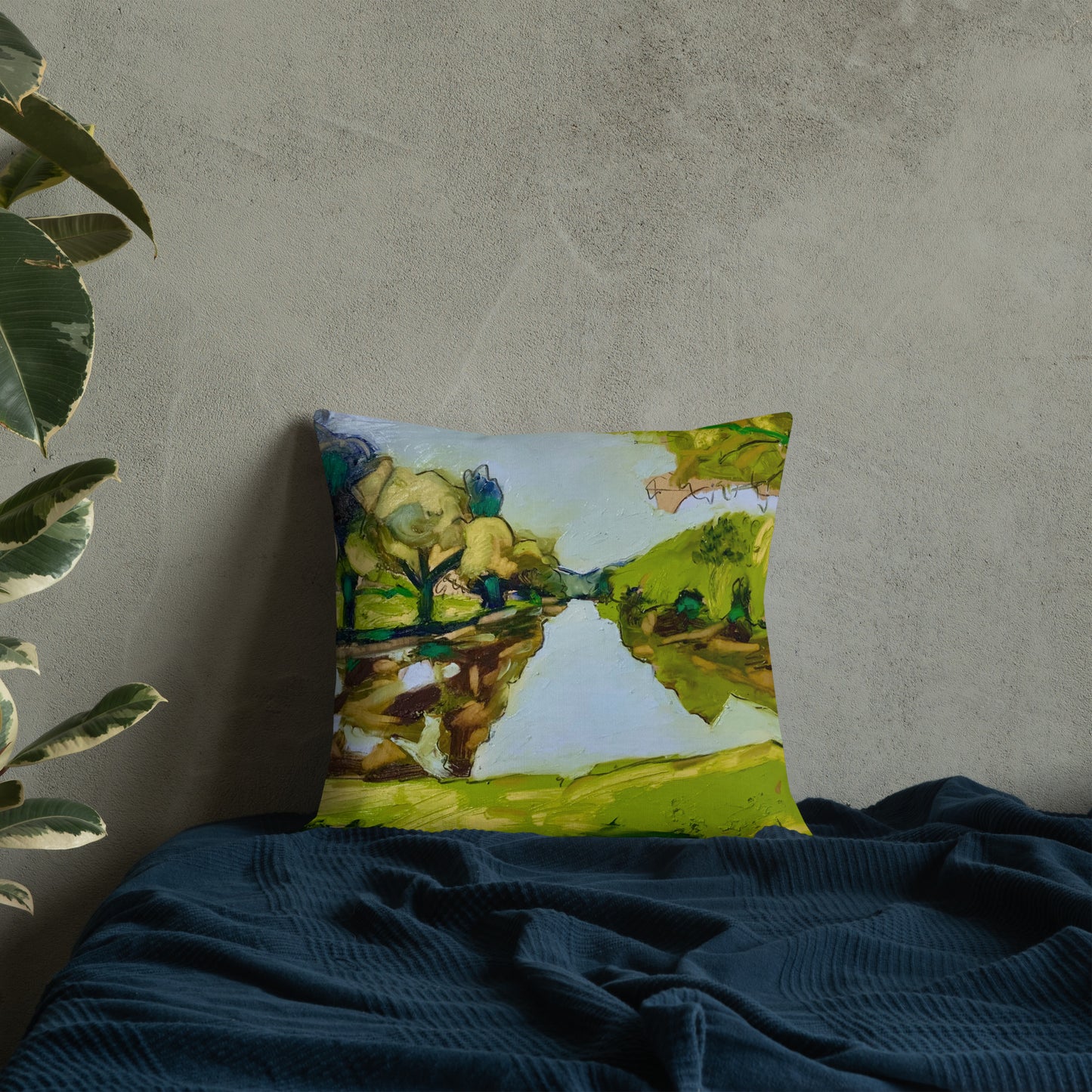 Study for Tranquil Lake Premium Pillow