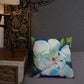Magnolia with Golden Center and Blue Shadows Premium Pillow