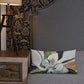 Magnolia Abstraction with Gold Premium Pillow