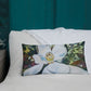 Magnolia with Wallpaper Pattern Premium Pillow
