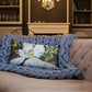 Magnolia with Wallpaper Pattern Premium Pillow