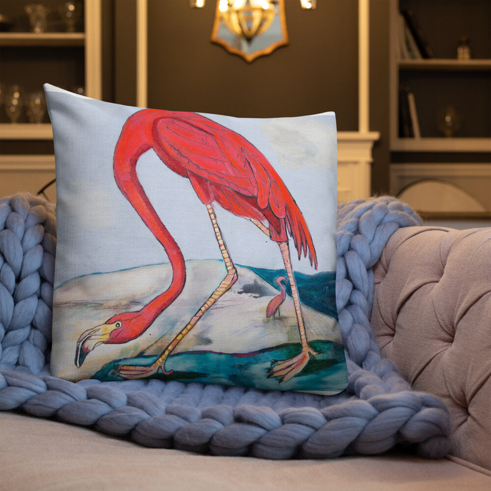 Flamingo Oasis Premium Pillow