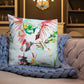Roseate Spoonbill with Heart Open Premium Pillow