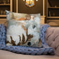 Vintage Cotton Collage II Premium Pillow