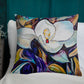 Purple and Gold Magnolia Premium Pillow
