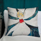 Cubist Magnolia with Red Center Premium Pillow