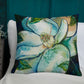 Indigo Magnolia II, v.II Premium Pillow