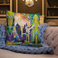 Deer with Lilypads Premium Pillow