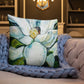 Open Petal Magnolia Premium Pillow