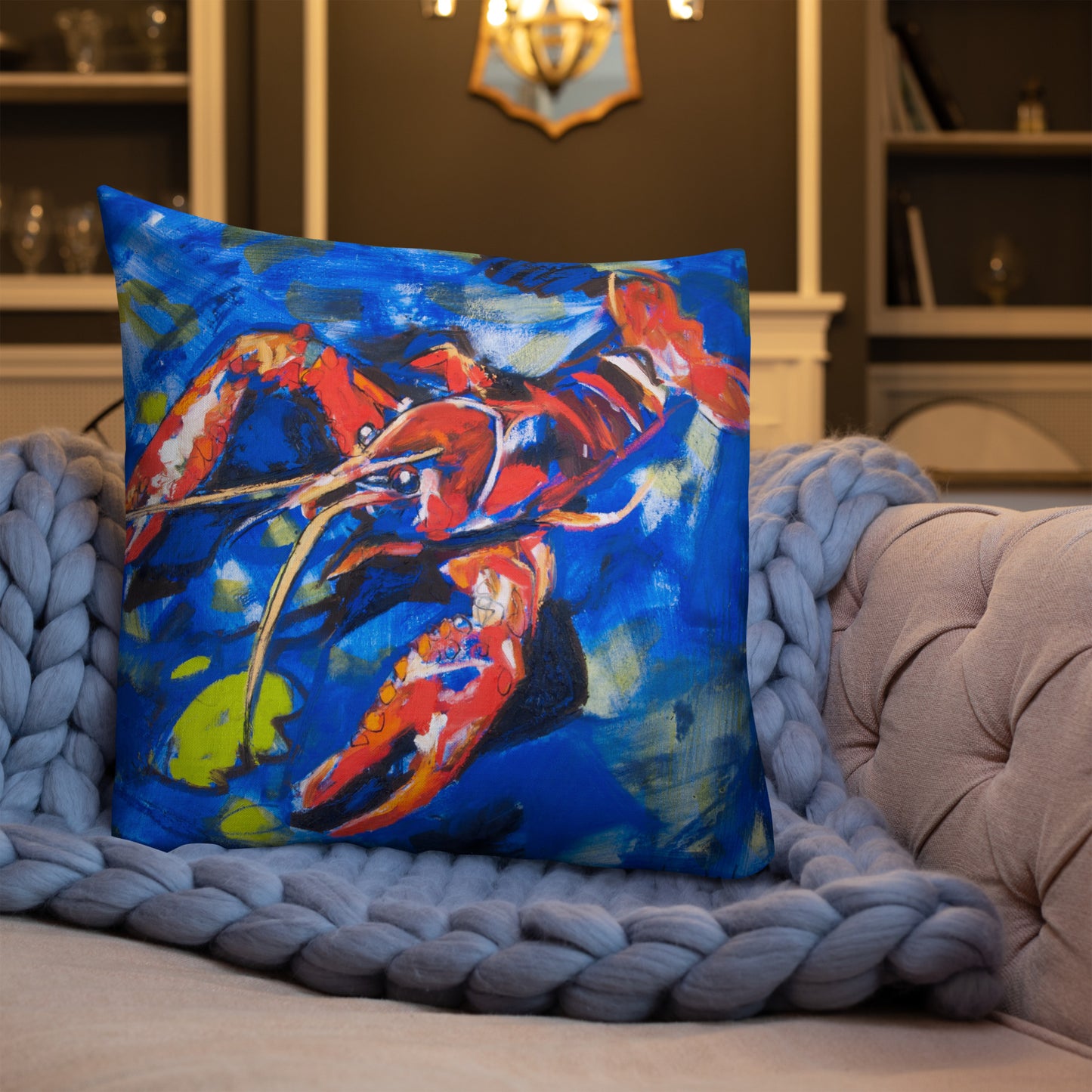Crawfish in Habitat Premium Pillow