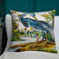 Blue Heron (Dark) Premium Pillow