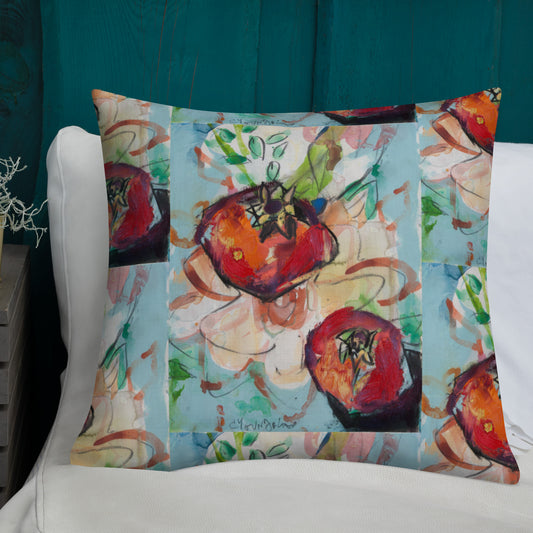 Tree of Life with Pomegranates (120) Premium Pillow