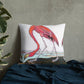 Pink Flamingo Pattern Premium Pillow